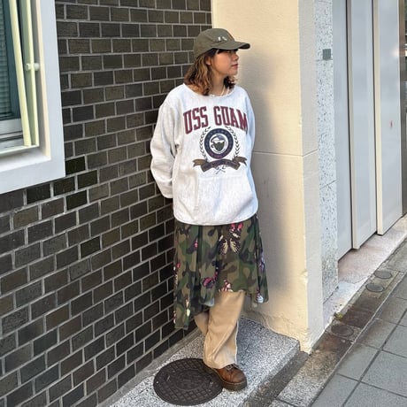90s USA製 M.V.SPORT カットオフ カレッジスウェット