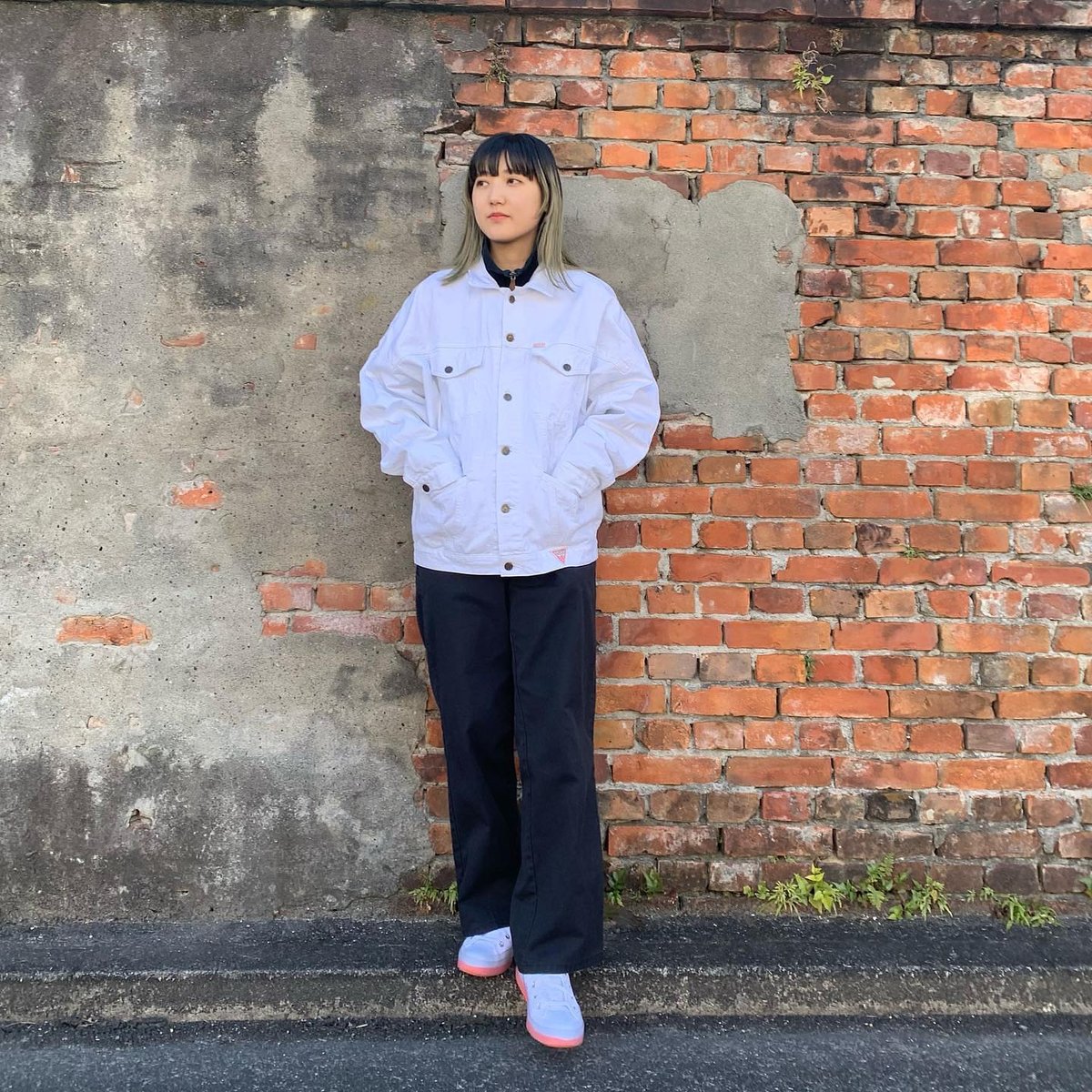 USA製guess白デニムジャケット | CUSTOM FEVER