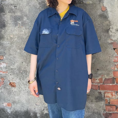 DickiesボディHOOTERSワークシャツ紺