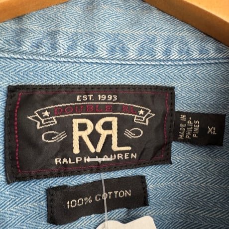〝RRL〟 RALPH LAUREN デニムシャツXL