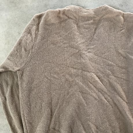 LACOSTEアクリルニットカーディガン