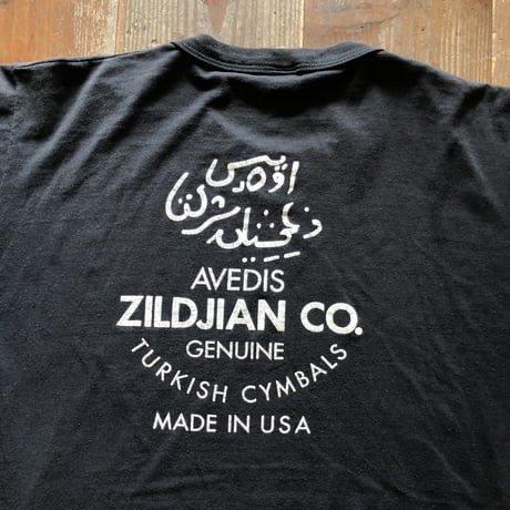 80's Zildjian 音楽系企業物Tシャツ