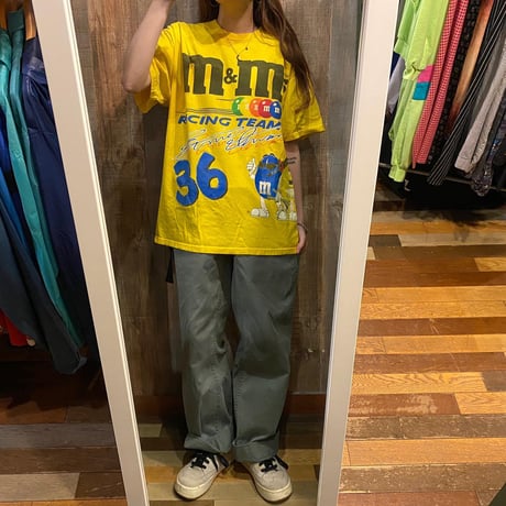 ｍ＆ｍ’ｓカーレース両面プリントTシャツ