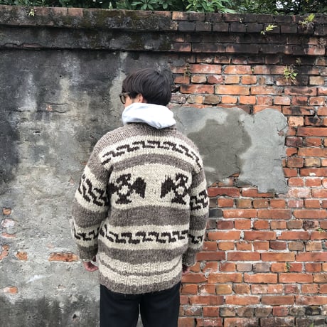 Vintage カウチンニットカーディガン