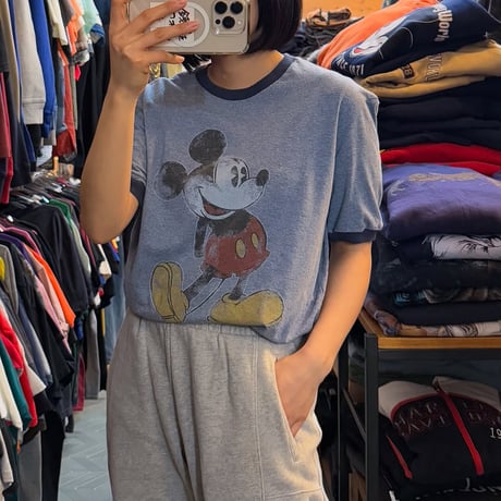 ミッキー リンガーTシャツ