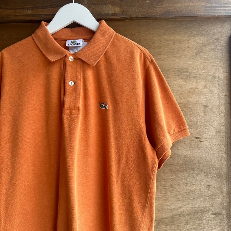 希少サイズ7！ 80s FRENCH LACOSTE オレンジ ポロシャツ 希少サイズ7！ 80s FRENCH LACOSTE オレンジ ポロシャツ 希少