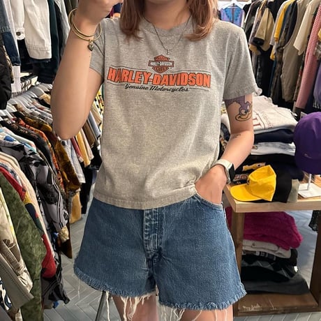 ハーレーショート丈Tシャツ⚡️