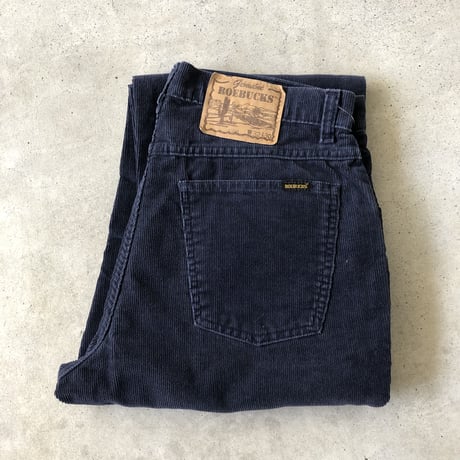 90's〜ROEBUCKS コーデュロイパンツ W32×L30 ネイビー