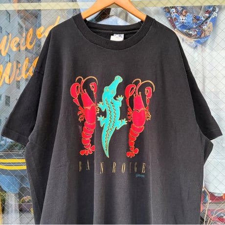 USA製 FRUIT OF THE LOOM ワニ・ザリガニTシャツ