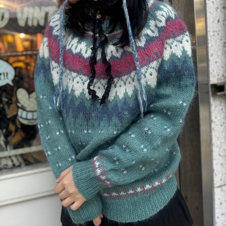 NINON フェアアイル柄ニット