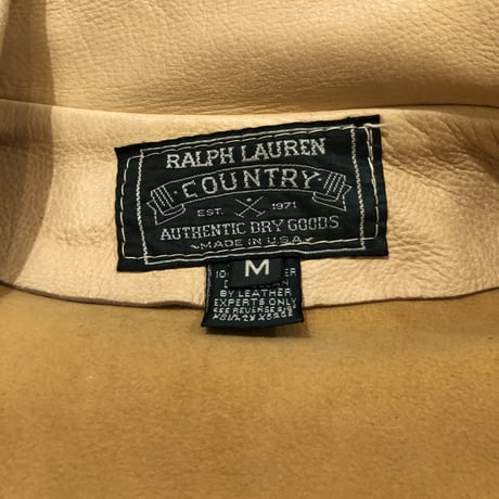 RALPH LAUREN COUNTRY ディアスキンレザージャケット
