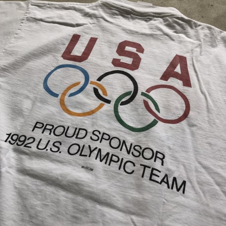 90's レイバン オリンピックTシャツ XL