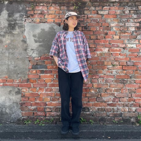 TOMMY半袖チェックシャツ
