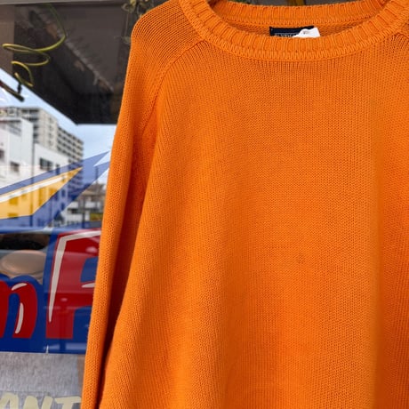 USA製 LANDS' END コットンニットセーター  XL