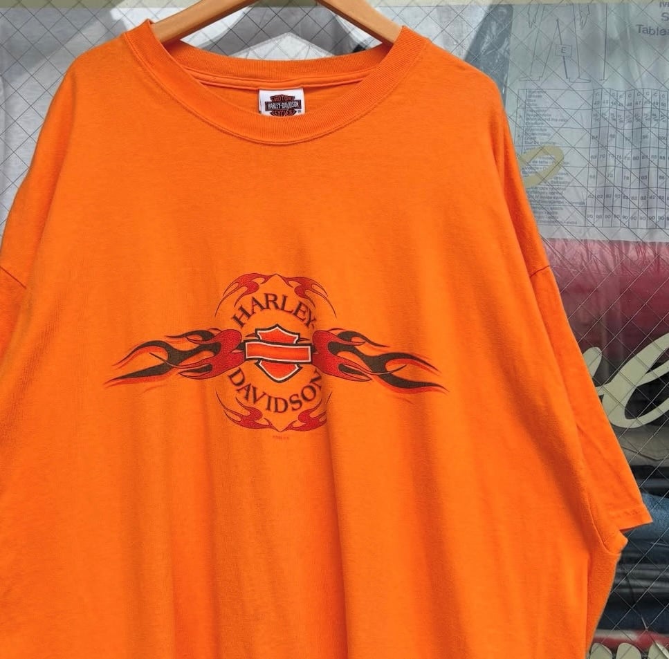 Harley-Davidson 両面プリントノースリーブTシャツ USA製 HARLEY-DAVIDSON 両面プリント ノースリーブTシャツ テキサス製