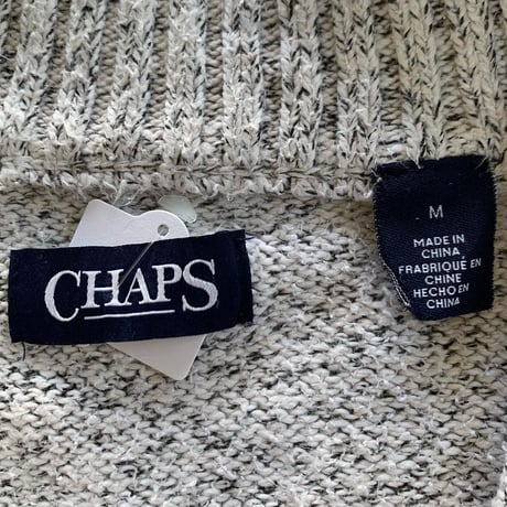 CHAPSハーフジップニット
