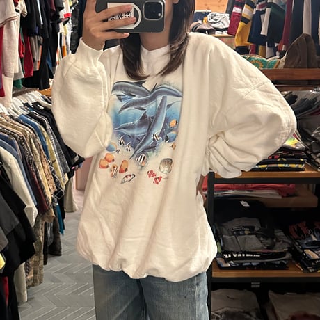 ~00s イルカプリントスウェット