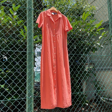 ロングシャツワンピース
