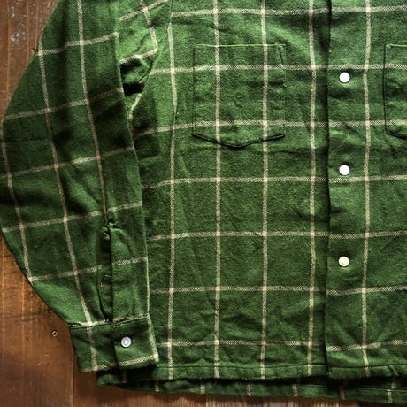〜70's VAN HEUSEN ウール混ビンテージシャツ