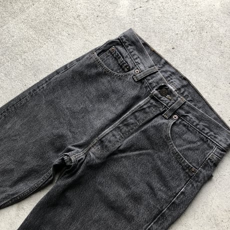 90's USA製 Levi's501 W29 先染めブラック
