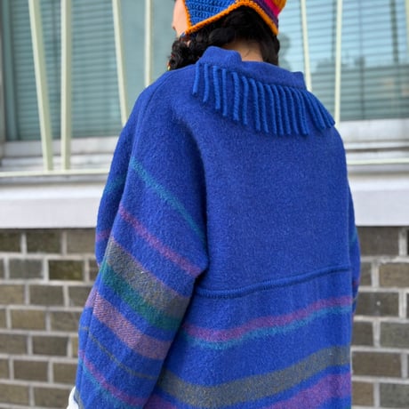 LAPP LANDER ノルウェー製　ウールフリンジセーター