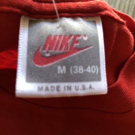 90's 銀タグNIKE ロゴプリントTシャツ　M