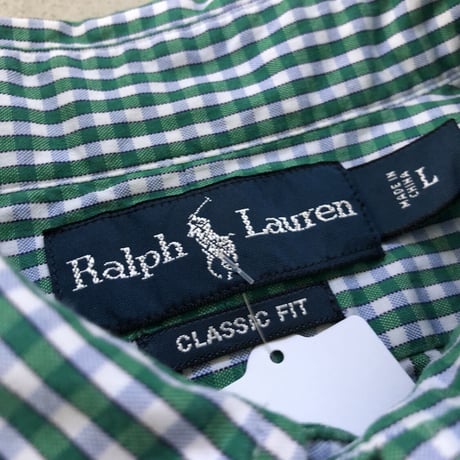 Ralph Lauren  半袖チェックシャツ L