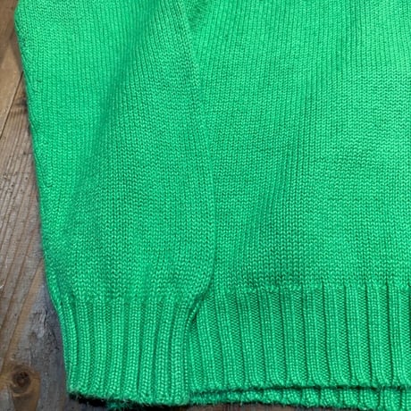 POLO コットンニットセーター  L