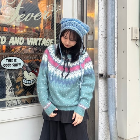 NINON フェアアイル柄ニット