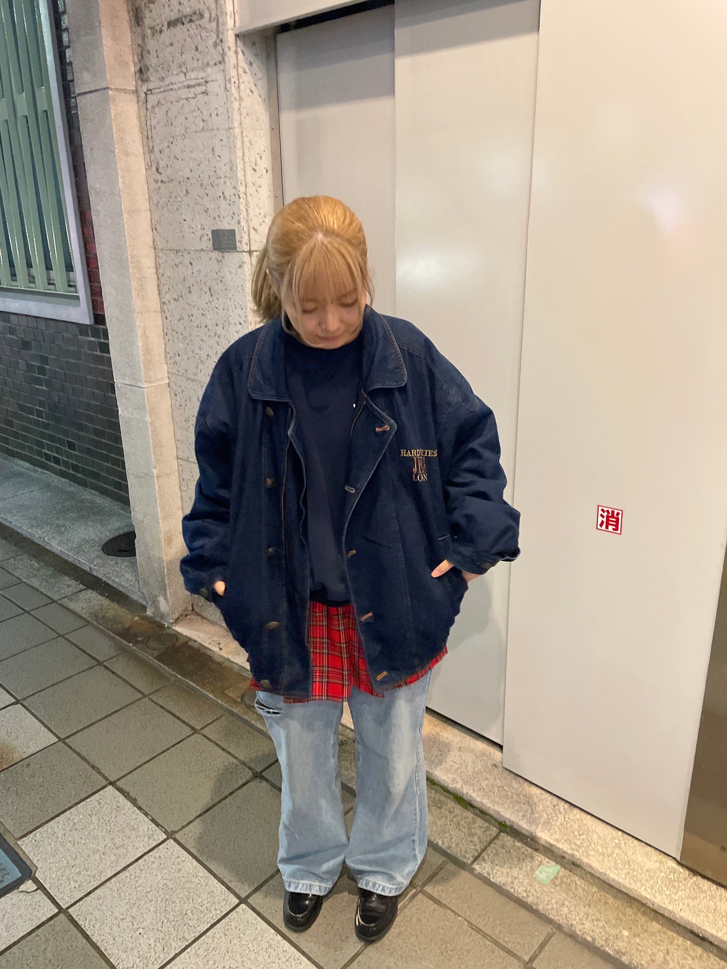 日本製 HARDY AMIES 刺繍 デニム セットアップ ゆるだぼ XL HARDY AMIES SPORT デニムジャケット | CUSTOM FEVER