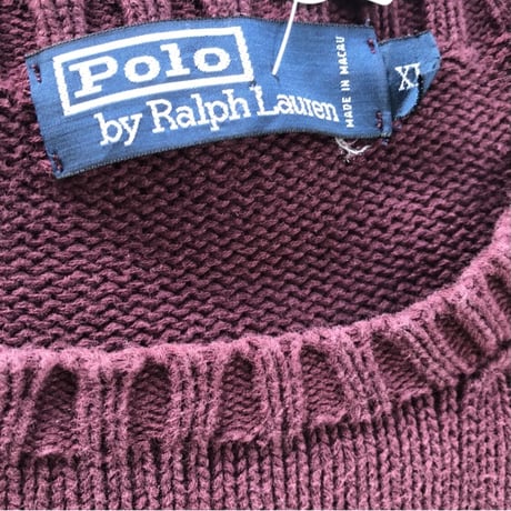 POLO コットンニット  XL