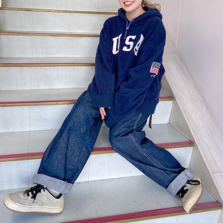 USA製PORO SPORTフリースパーカー