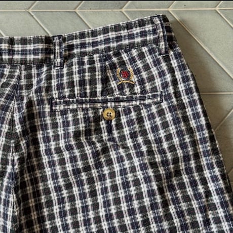 90s Tommy Hilfiger シアサッカーショーツ（W34）