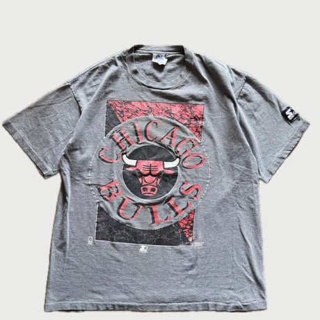 90's USA製 CHICAGO BULLS プリントT L