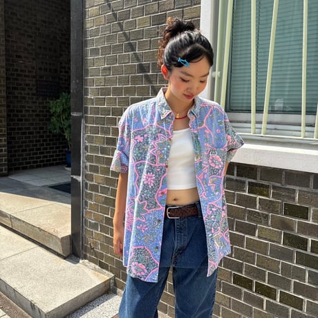 PACIFIC COAST HIGHWAY 花総柄シャツ