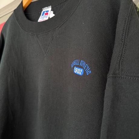 90's USA製RUSSELL ワンポイント刺繍スウェット XXL