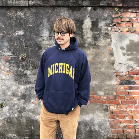 90's USA製 MICHIGAN フーディXXL