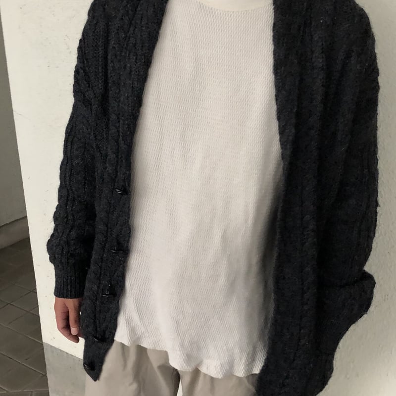 arancrafts フィッシャーマンショールカラーカーディガン | CUSTOM FEVER