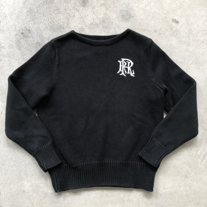 RALPH LAUREN RUGBY コットンニットセーター 黒 | CUSTOM FEVER