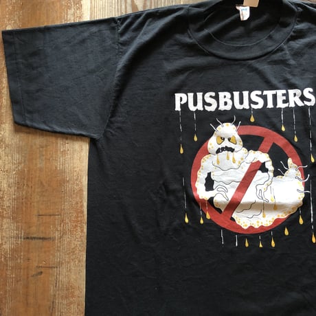 80's PUSBUSTERS プリントTシャツ L