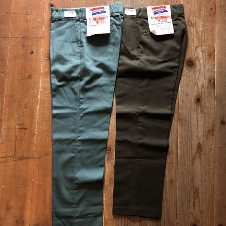 NOS! ワークパンツ グリーンW32×L36⑤ ダークオリーブW30×L28⑥