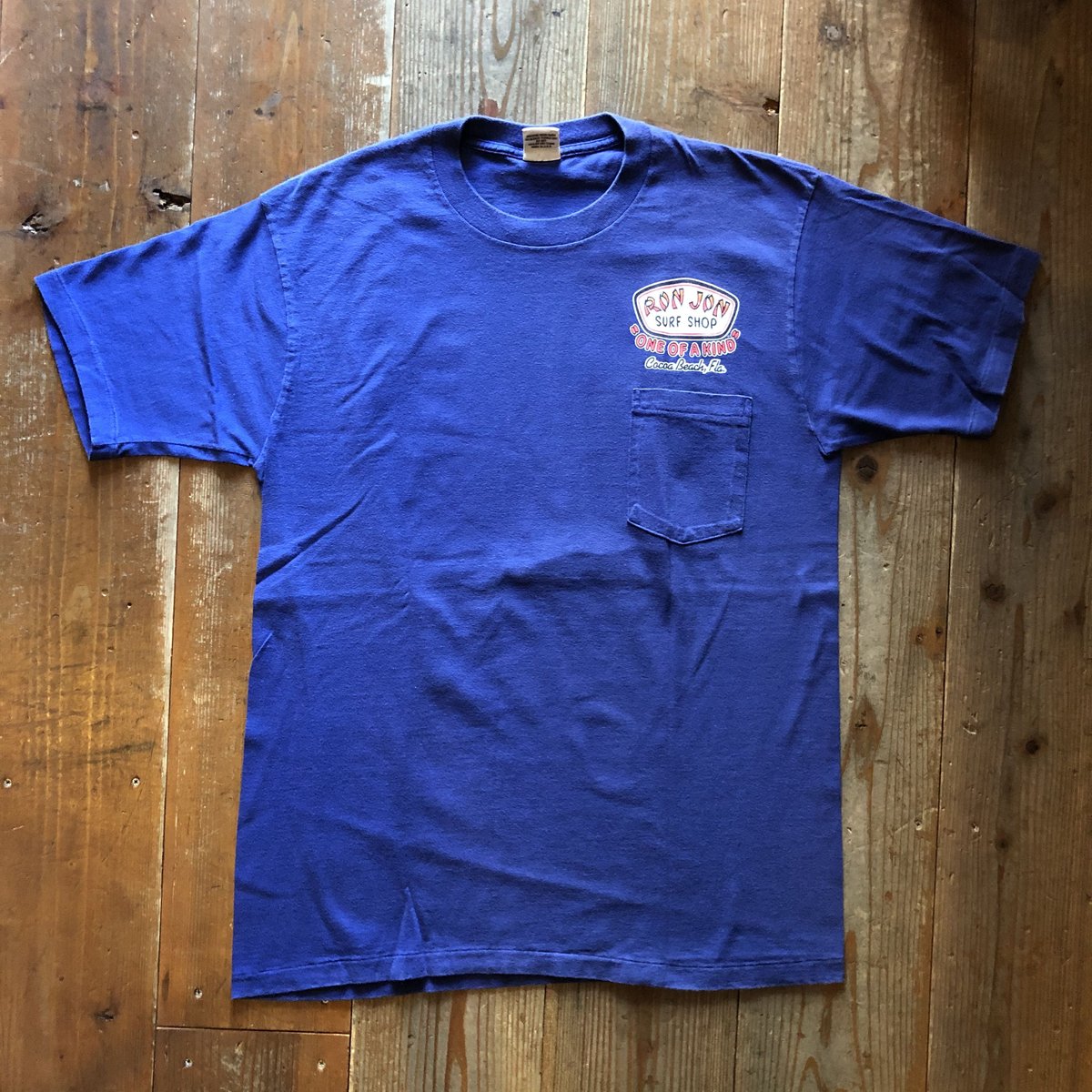 ビンテージ80's○RON JON SURF SHOP両面プリントポケットTシャツ
