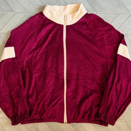USA製 ベロア素材 ジップアップ
