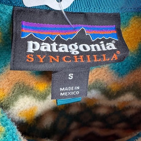 総柄PATAGONIA SYNCHILLA スナップT  S
