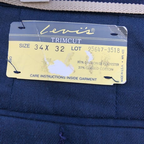 80'sUSA製 未使用 Levi's W34×L32
