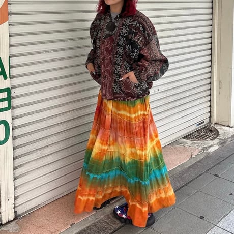 総柄リバーシブルブルゾン