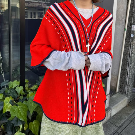 Ｖネックデザインニット