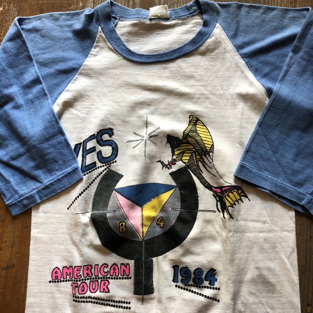 ヴィンテージ　YES バンド　ラグラン　vintage  Tシャツ　バンT