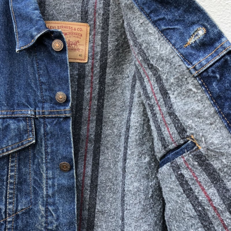 USA製Levi's71506-0316ブランケット付きデニムジャケット USA製Levi's71506-0316ブランケット付きデニムジャケット