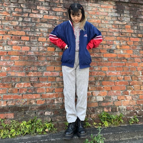 adidasナイロン切り替えフルジップ